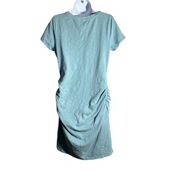 Old Navy Maternity knee length aqua T shirt dress large - Picture 3 of 8